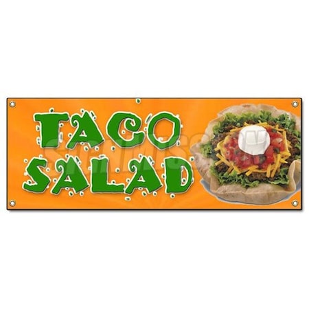 Signmission TACO SALAD BANNER SIGN mexican food restaurant sign tex mex B-Taco Salad